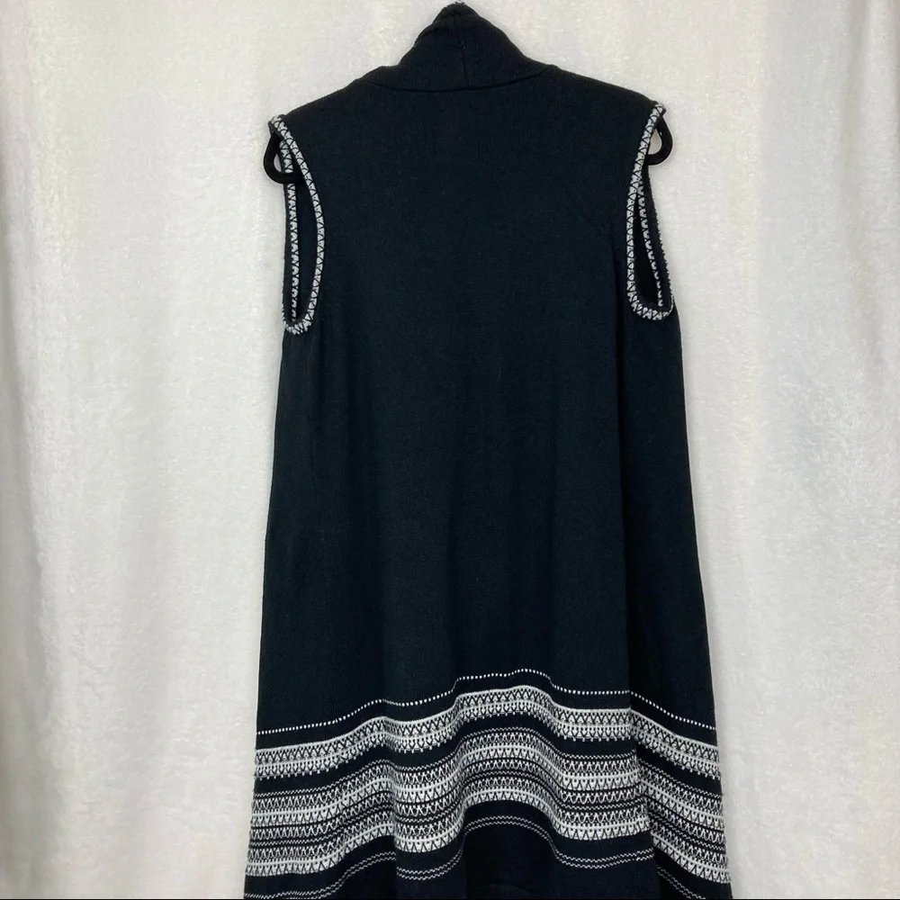 Neiman Marcus Women’s Waterfall Open Vest Duster sz Medium Wool Blend